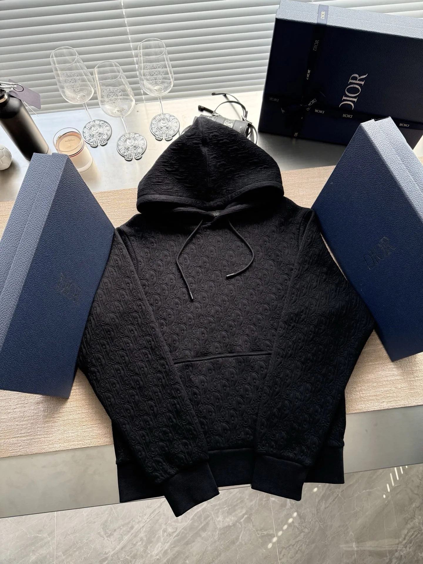 Dior Oblique 후드 스웨트셔츠