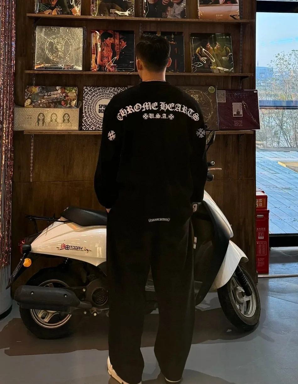 크롬하츠  헨리넥 긴팔 티셔츠