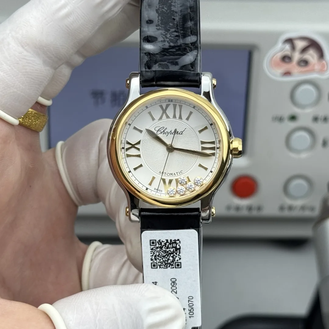YF l 2892 l 33mm l 쇼파드 Happy Sport Diamonds Automatic 33