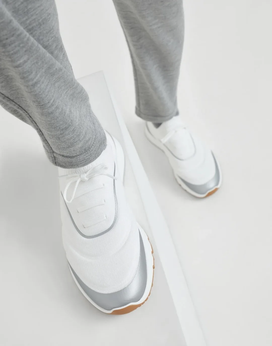 Brunello Cucinelli 니트 스니커즈