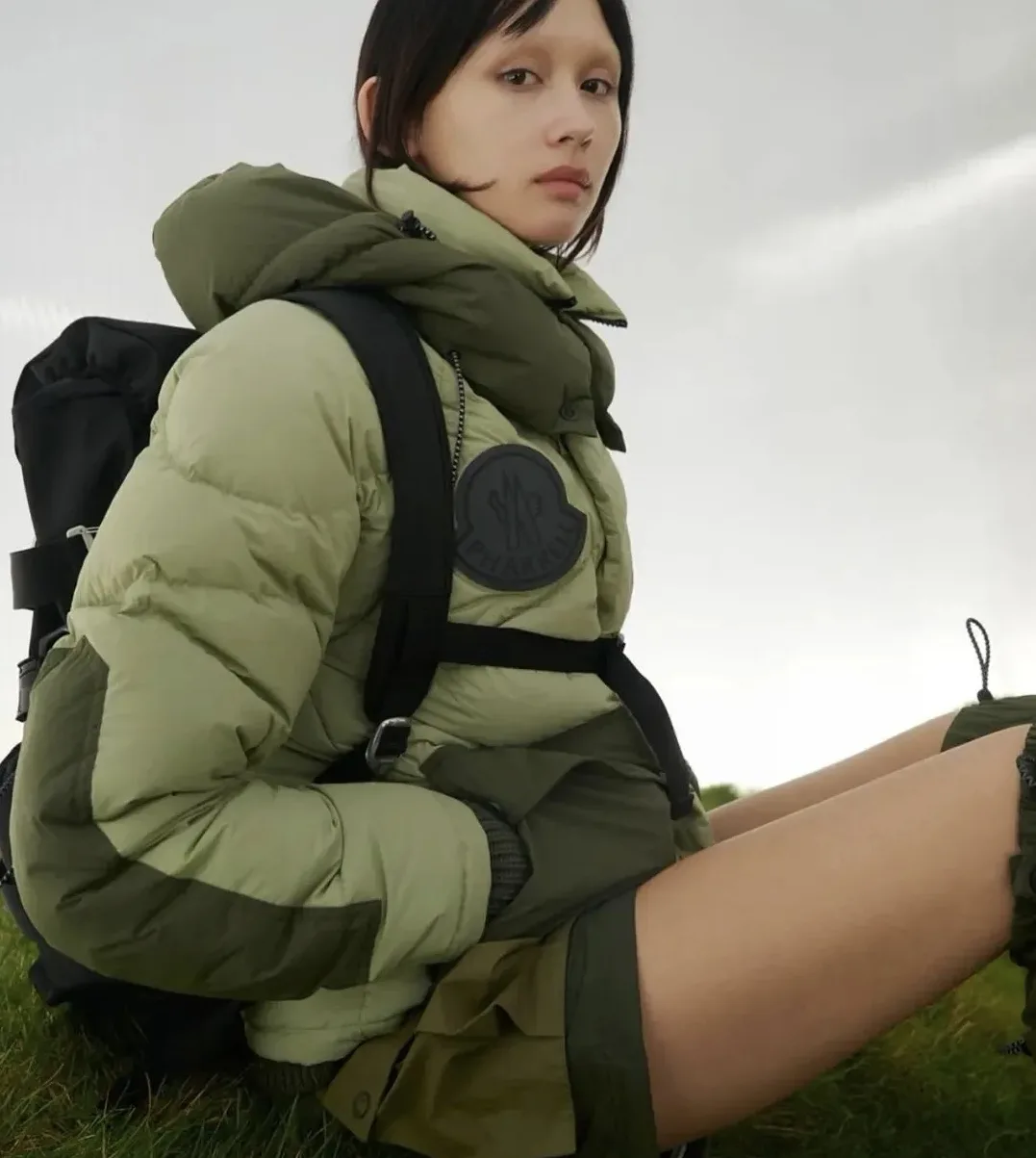 Moncler Chestnut Short Down Jacket