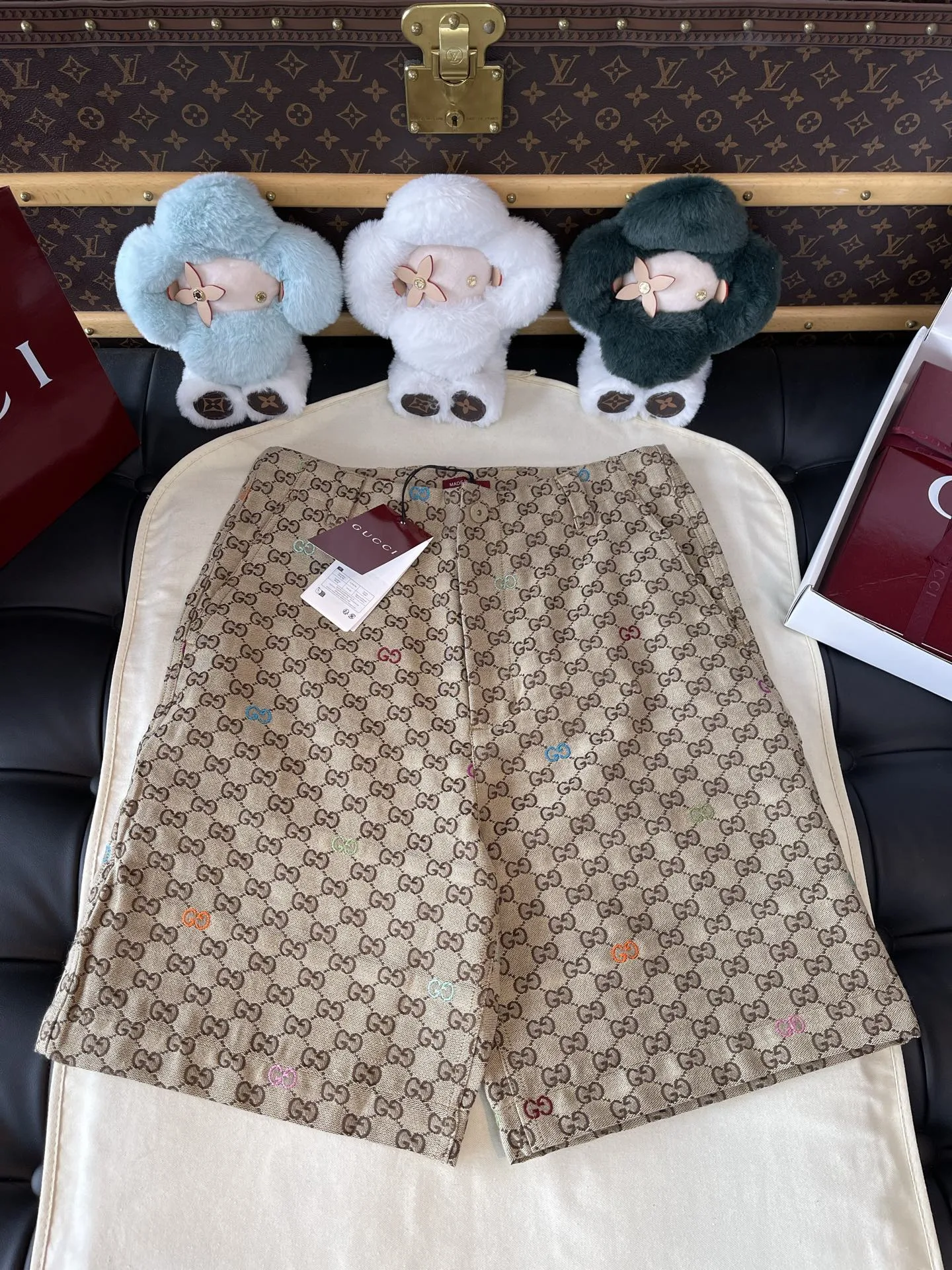 Gucci Monogram Logo Shorts